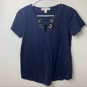 Michael Kors Navy Blue Top